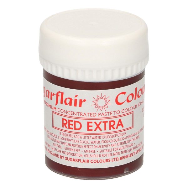 Sugarflair Paste Colour Red Extra, 42g