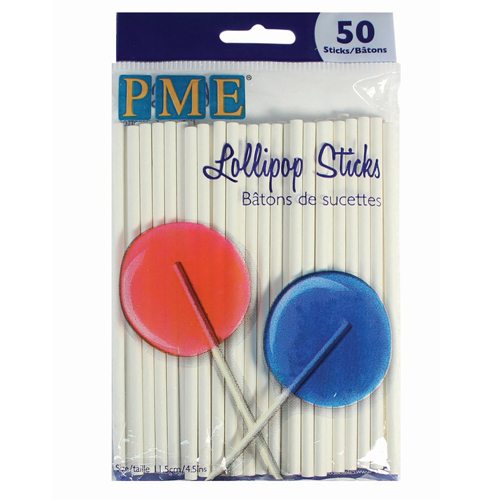 PME Lollipop Sticks 11,5 cm / 50 Stück