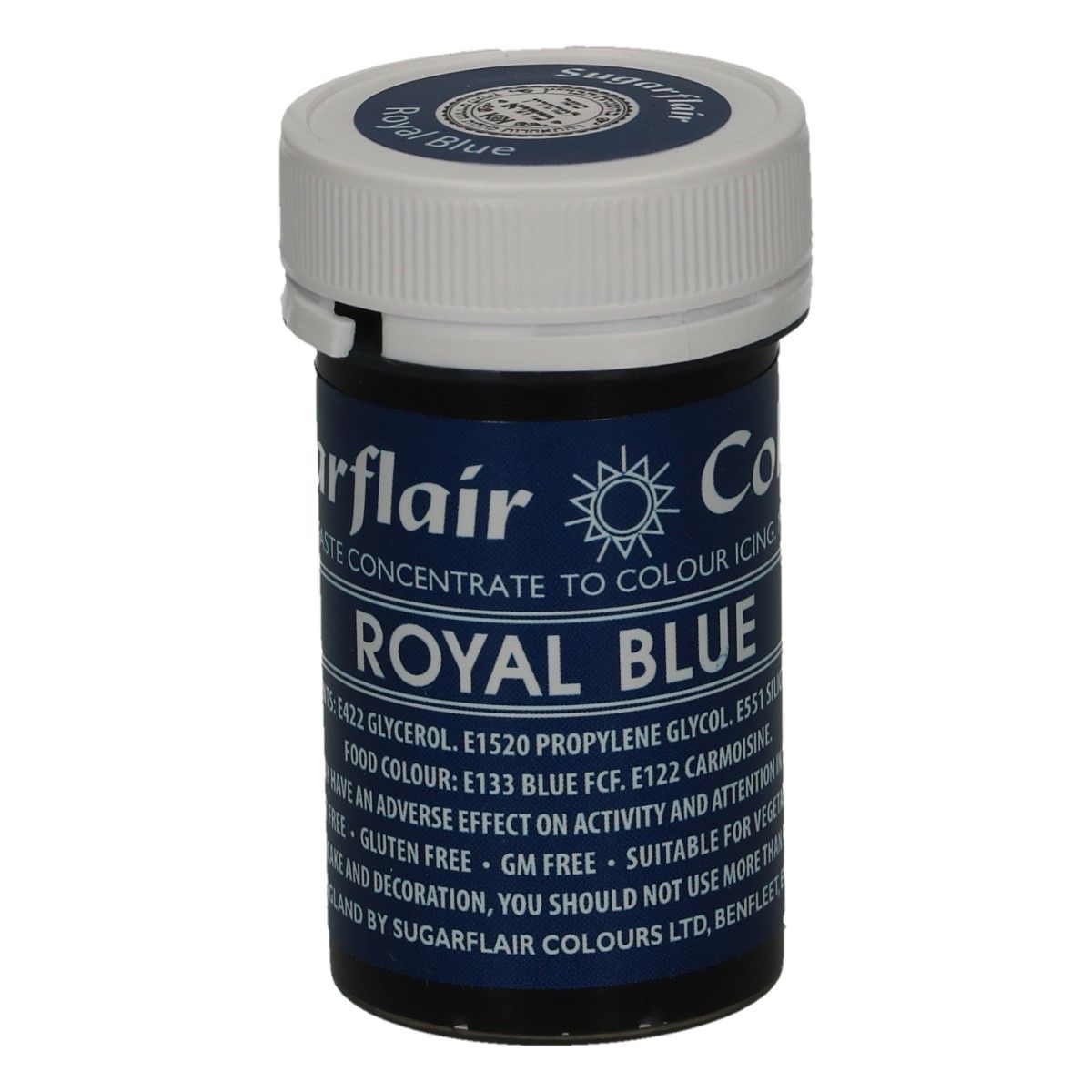 Sugarflair Paste Colour Royal Blue, 25g