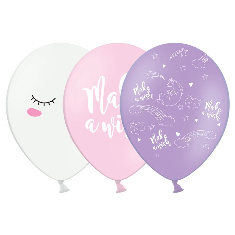 SB14P-204-000-6_0_9cf524e69f1e2c55b73362905299b9f3 PartyDeco Ballons Einhorn Mix 6 Stück