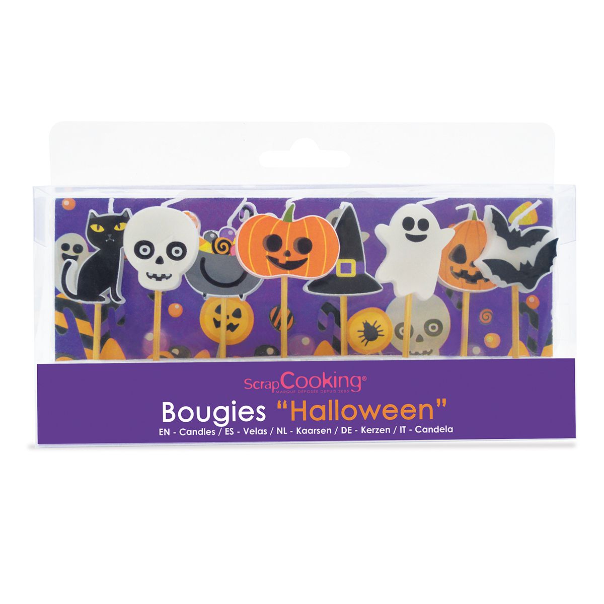 SC5031_0_f0e8fdddb1f76e5898a9479e18919123 ScrapCooking Kerzen Halloween 8 Stück-