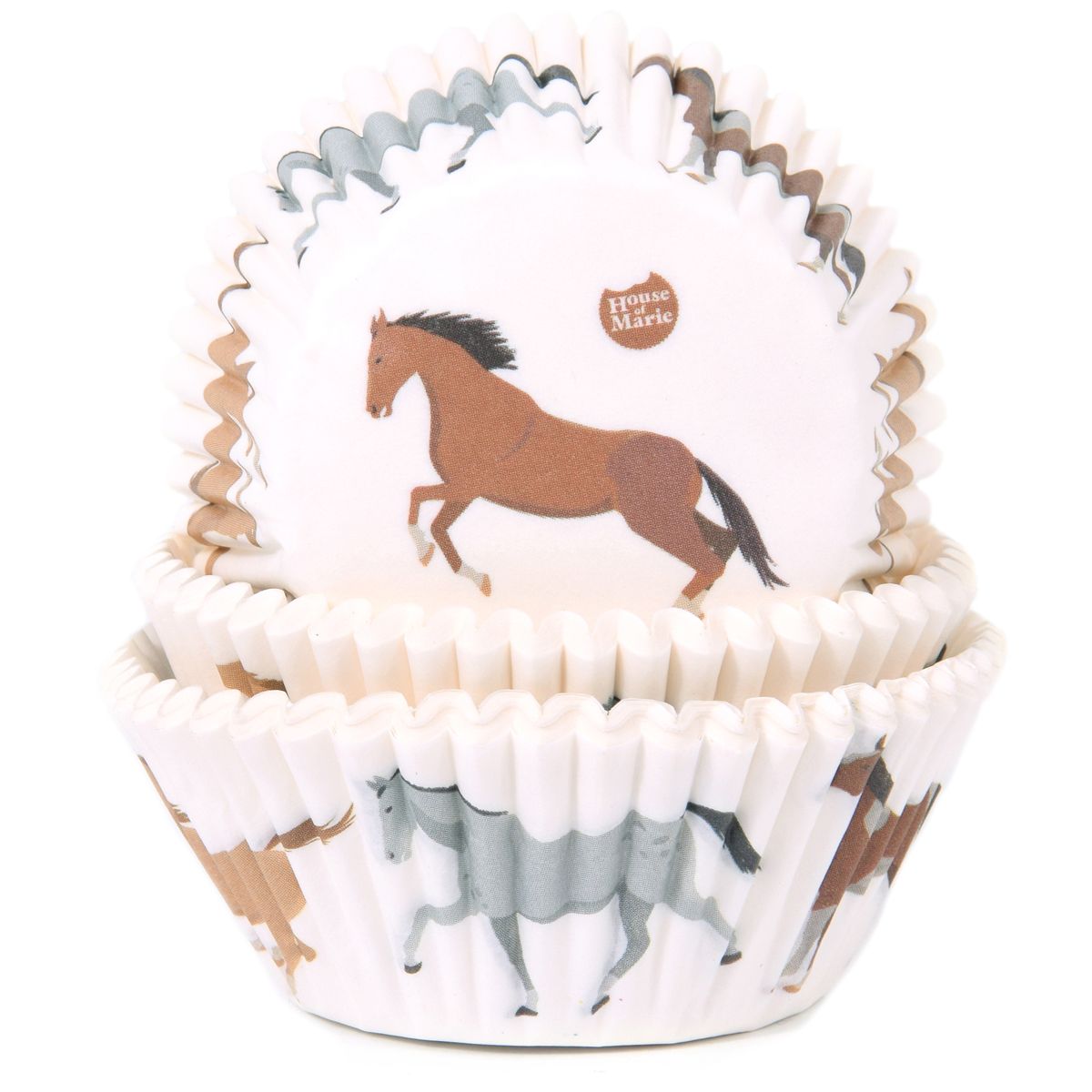 HM6864_0_4ddb1884e21e61b3ab9773f3cc27688e HoM Baking Muffinbackförmchen Pferde - 50 Stück