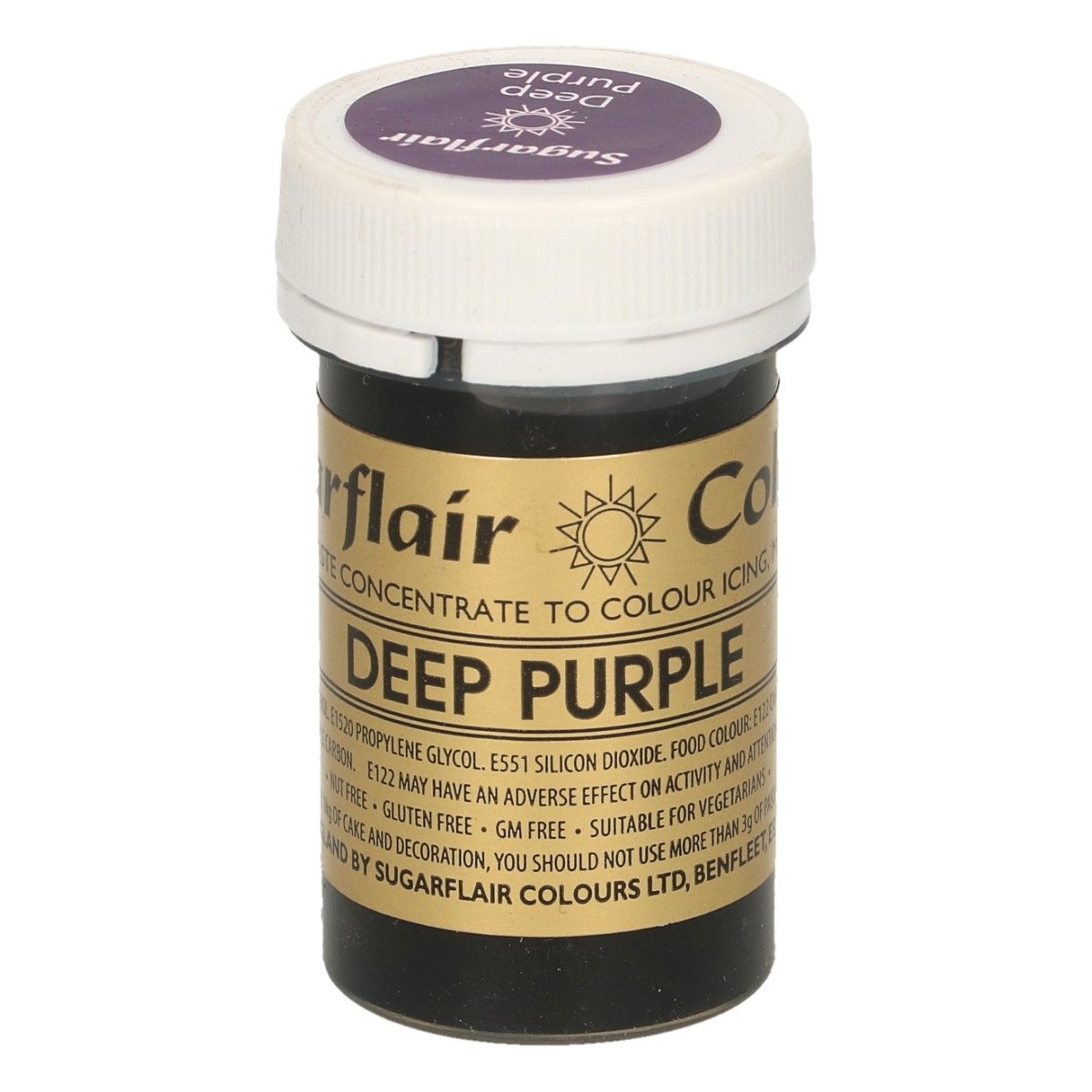 Sugarflair Paste Colour Deep Purple, 25g