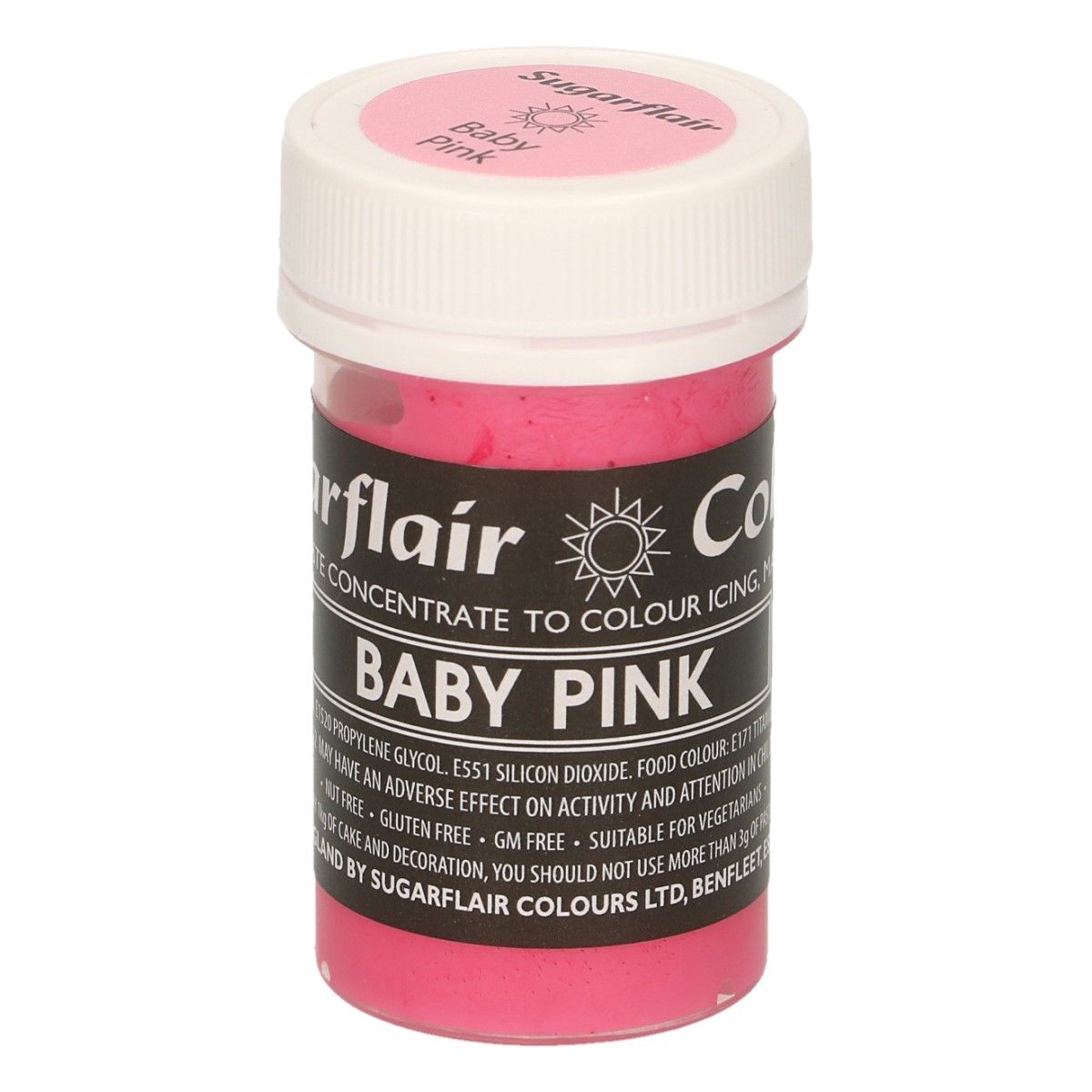 Sugarflair Pastel Colour Baby Pink, 25g