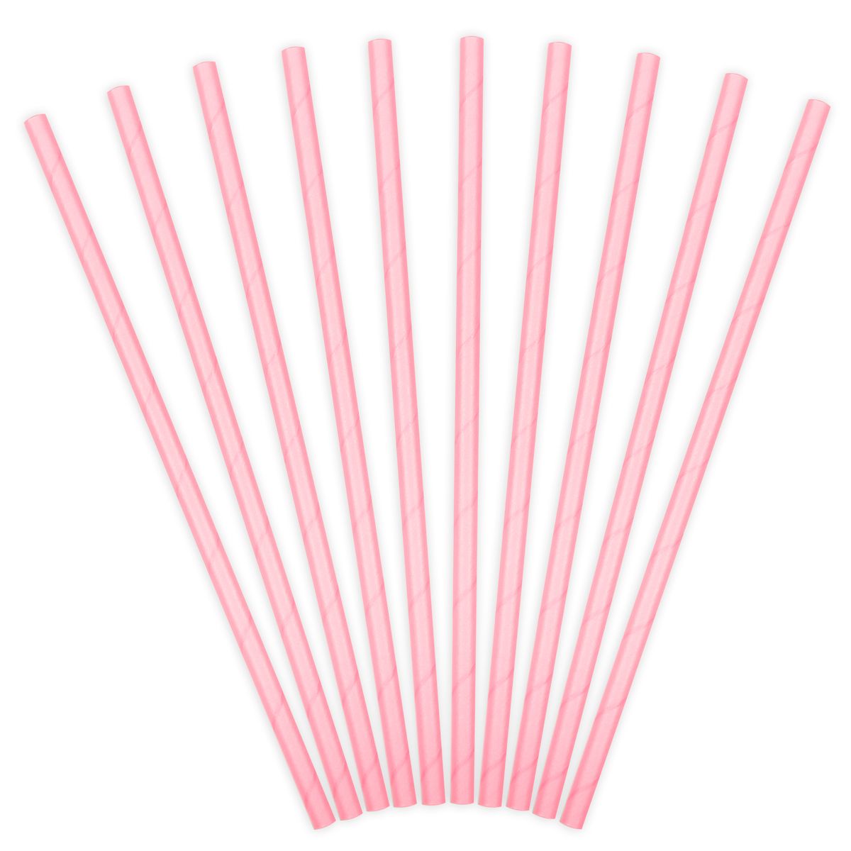 SPP9-081J_0_c5e1551a2a349a3ffbbe32d3ce644967 Partydeco Papier Strohhalme hellrosa 10 Stück