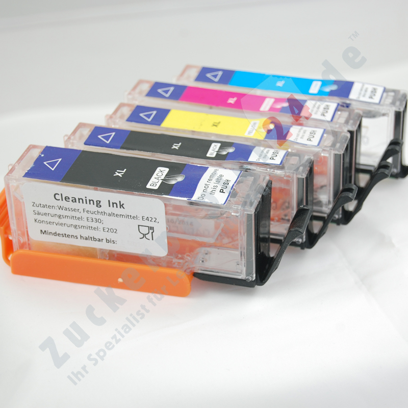 105_0Lrc3hpOuC384LLvQpJIHwWhwqv Spar-Set 5 Reinigungspatronen (PGI-580Bk + CLI-581C/M/Y/Bk)