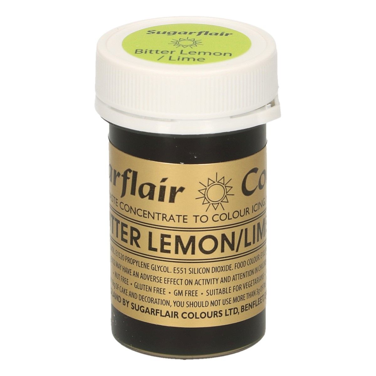 A102_0_3b27d4d52118a884a8f16b09175e4e51 Sugarflair Paste Colour BITTER LEMON/LIME, 25gr.