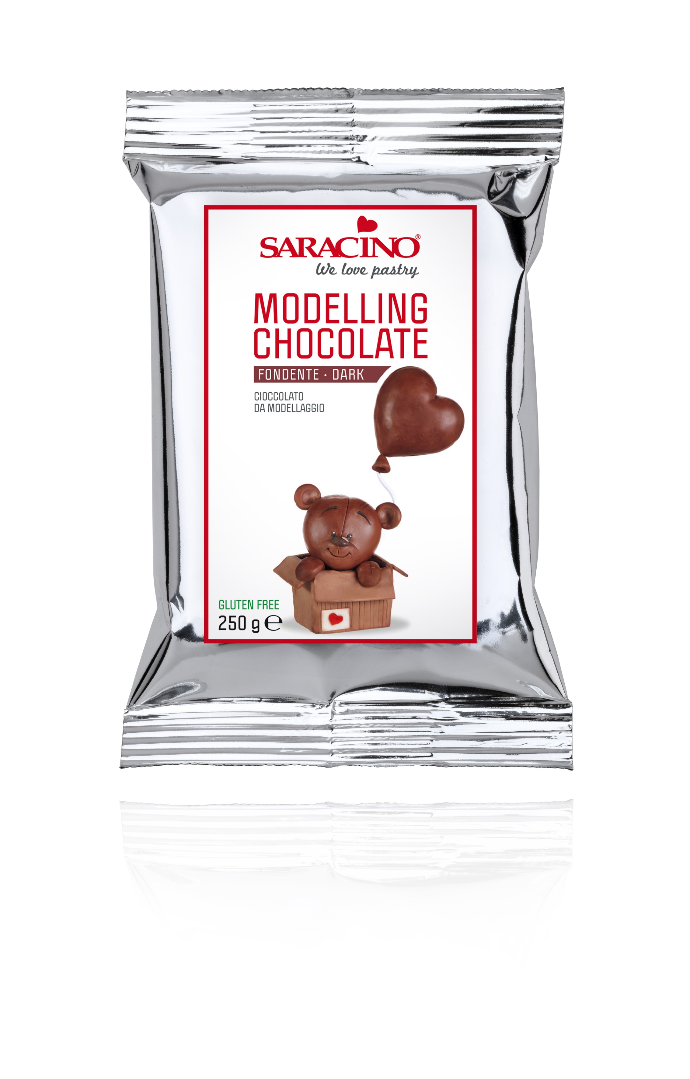 Saracino Modellierschokolade Braun – 250 g zum Modellieren & Eindecken