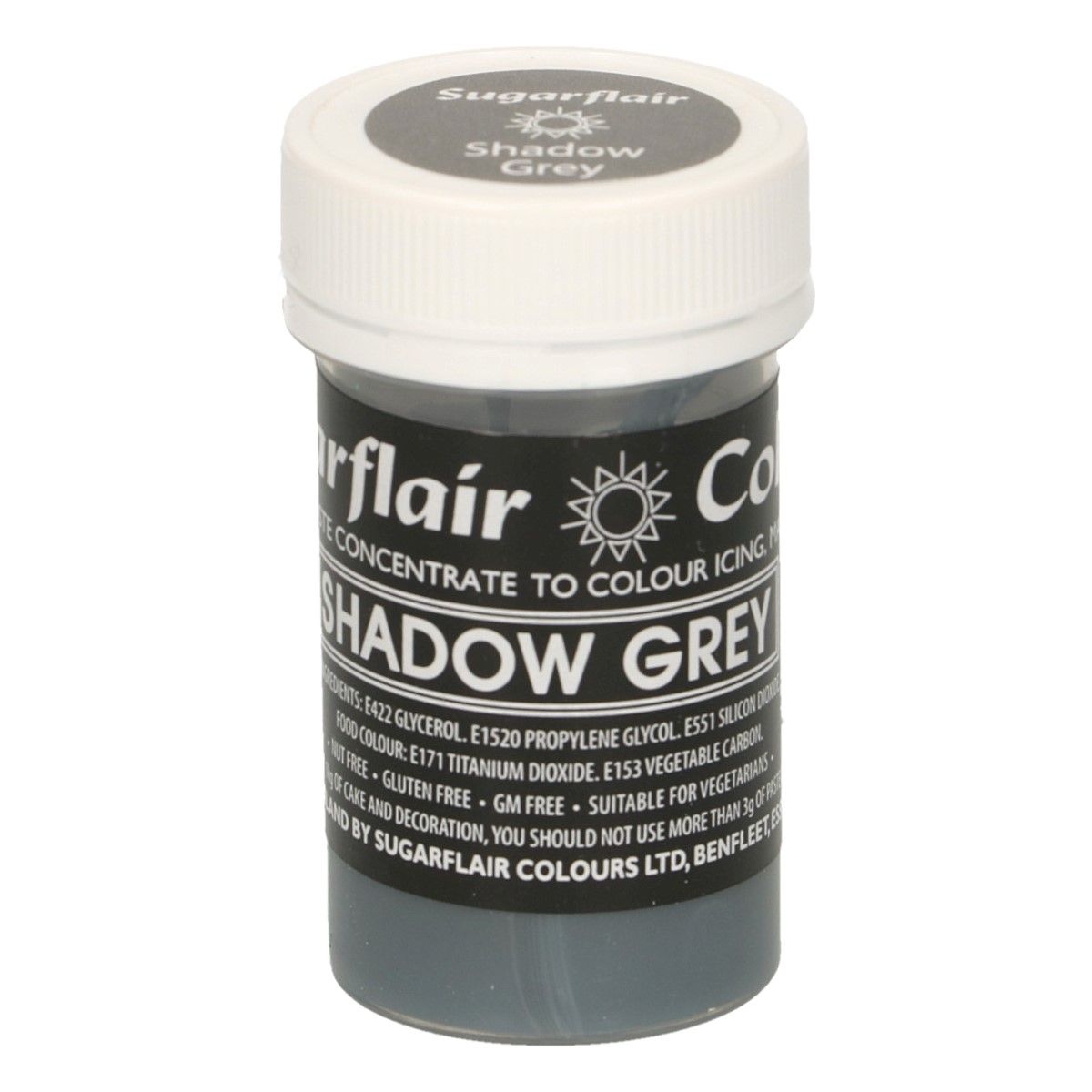 A310_0_a80c4688109448159ec647a508993e9b Sugarflair Pastel Colour Shadow Grey, 25g