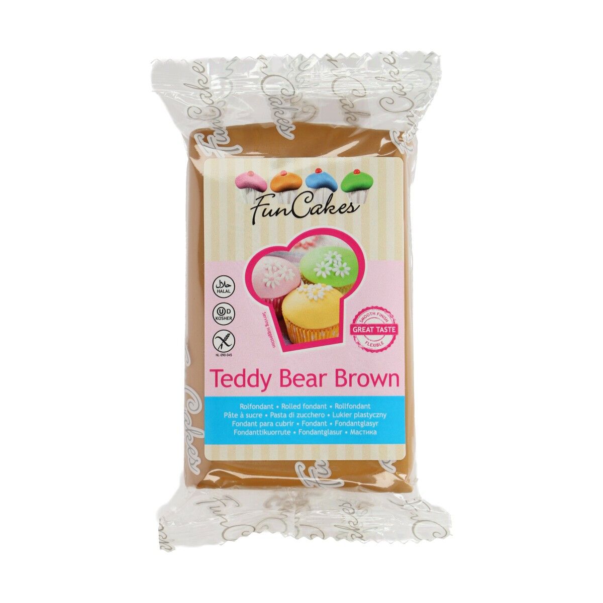 FunCakes Fondant - Teddy Bear Brown -250g-