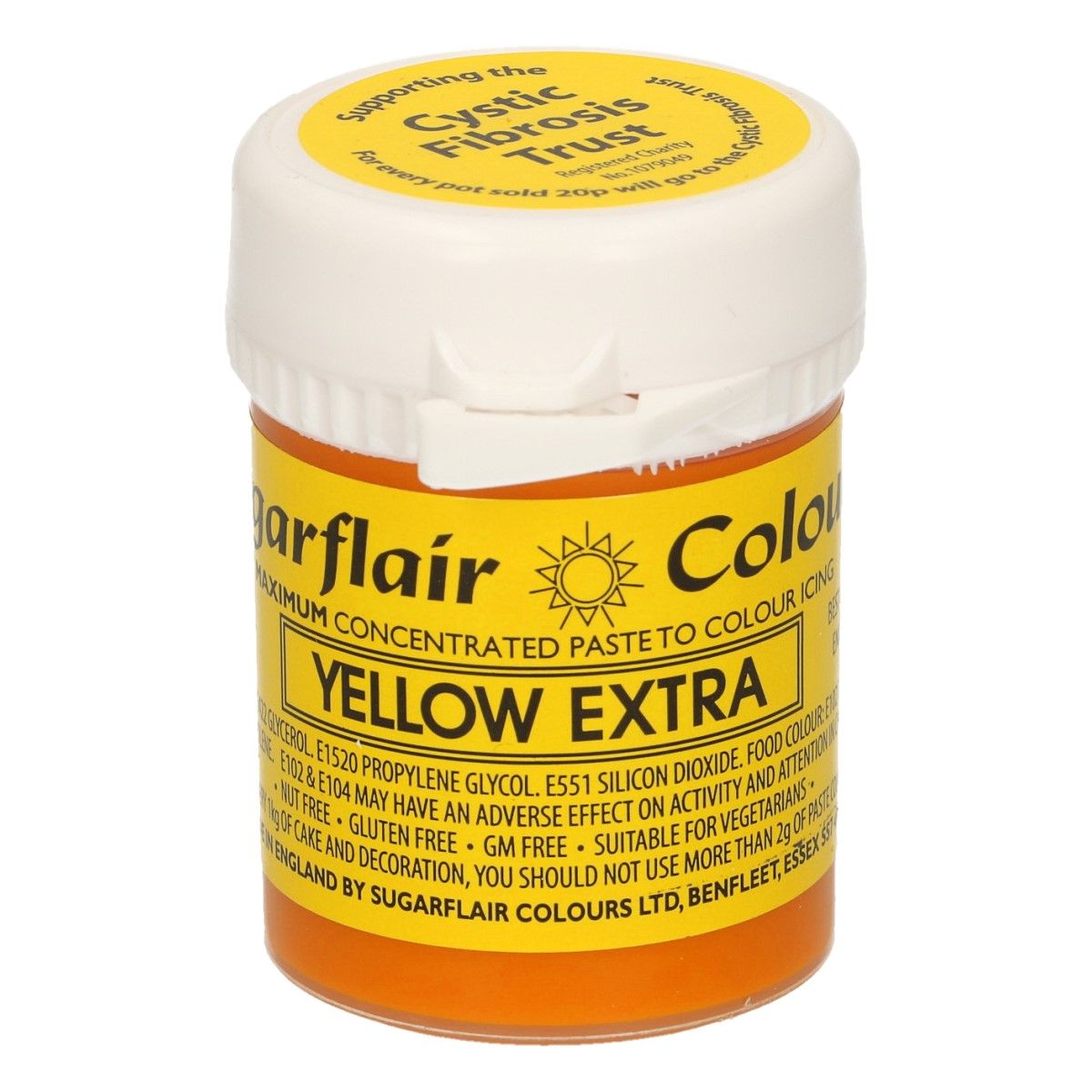 Sugarflair Paste Colour Yellow Extra, 42g