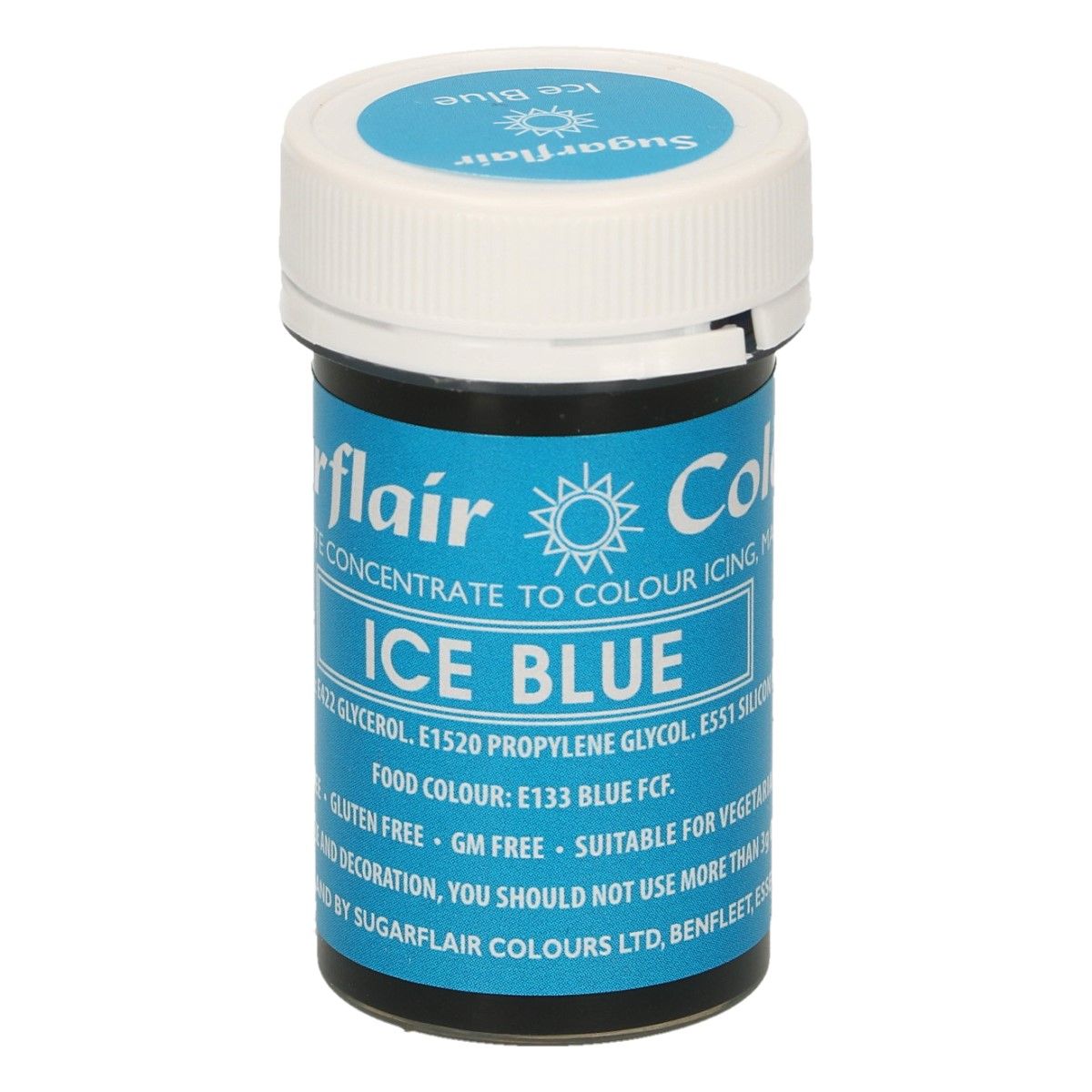 A110_0_7cfd5f9dcb5904ae3ed01fc4139fbd32 Sugarflair Pastenfarbe Ice Blue 25g