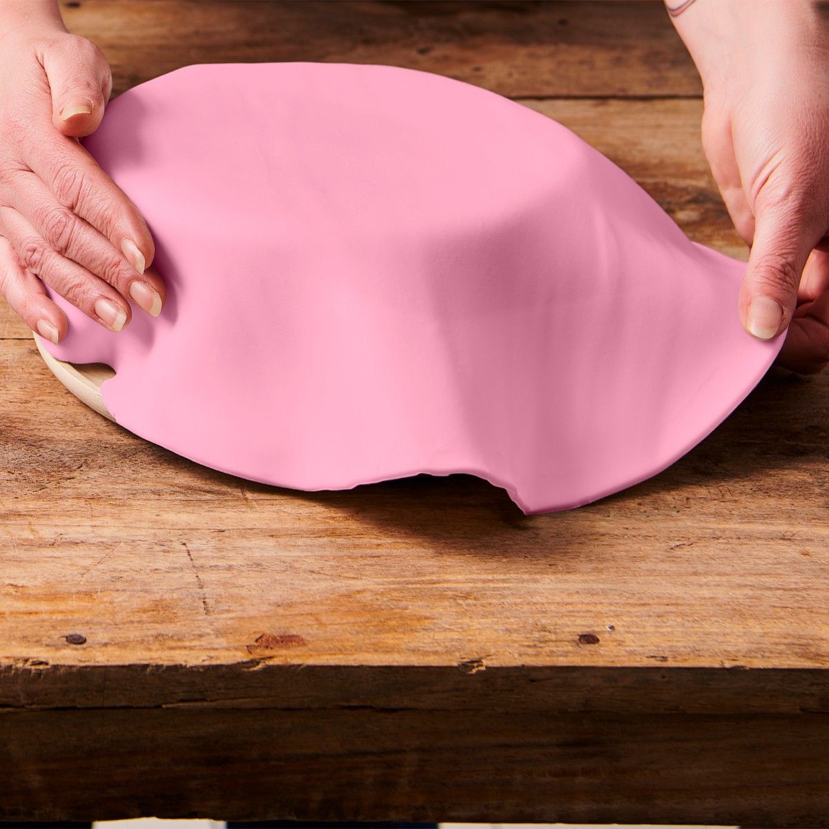 F20715_1_38a42dd5b7e86da5f48abbecc57a0946 Funcakes Ausgerollte Fondantdecke, Baby Rosa- 36cm Ø