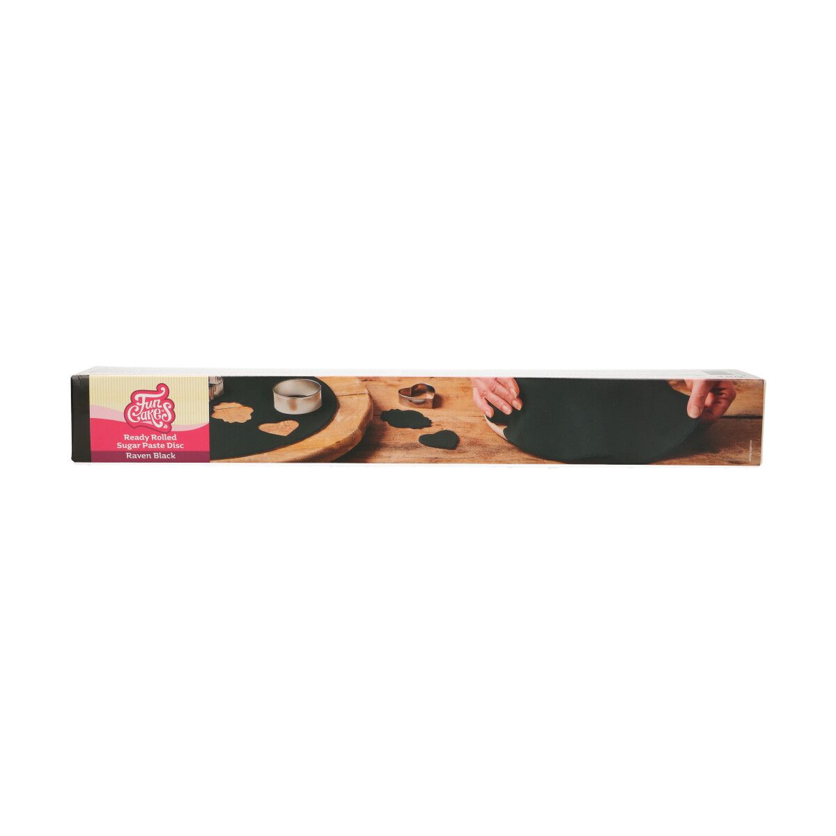 F20730_0_447f3f9125cef0de9e89bd4773dd3cd1 Funcakes Ausgerollte Fondantdecke, Schwarz- 36cm Ø