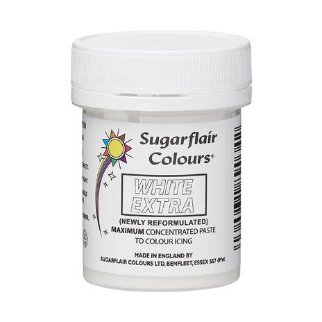 Sugarflair Max Concentrate Pastenfarbe White 42g