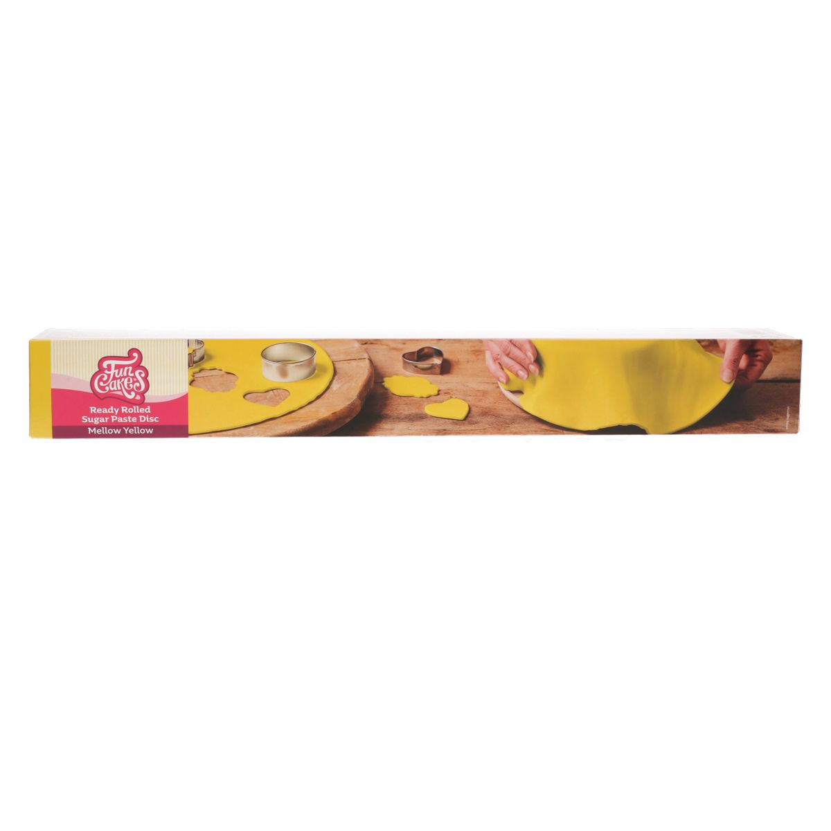 F20725_0_092a515f21ec002db13597079298b971 Funcakes Ausgerollte Fondantdecke, Gelb- 36cm Ø