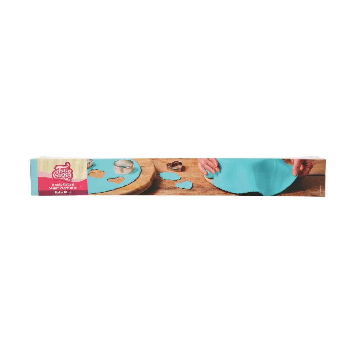 F20705_0_df2aec475b1ddcf051ea880cc1855d3a Funcakes Ausgerollte Fondantdecke, Baby Blau- 36cm Ø