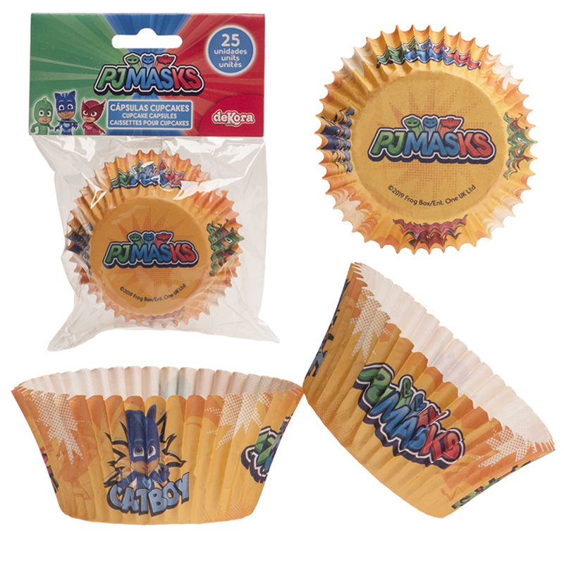 339257-25CAPSULASCUPCAKEPJMASK5CMD-_4aiRdA7133vqcG Dekora Muffinförmchen PJ Masks - 25 Stück