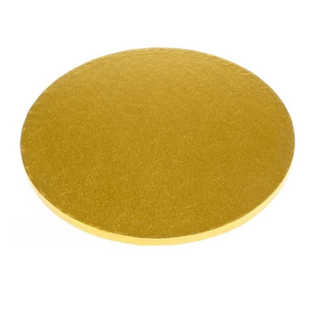 Tortenplatte rund Gold 30cm - 1 Stück 