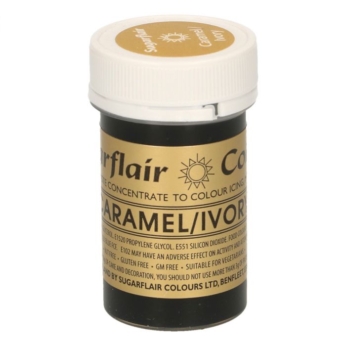 A120_0_f69cb9ae77a0d3b7f35f6df82da7d718 Sugarflair Paste Colour CARAMEL/IVORY, 25gr.