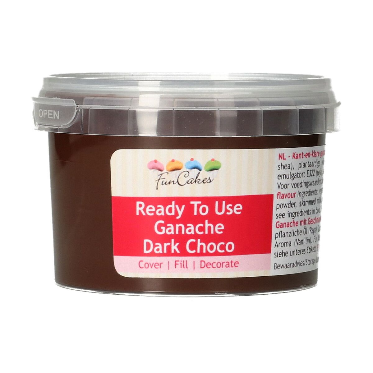 FunCakes Ready to use Ganache - Dark Chocolate - 260g