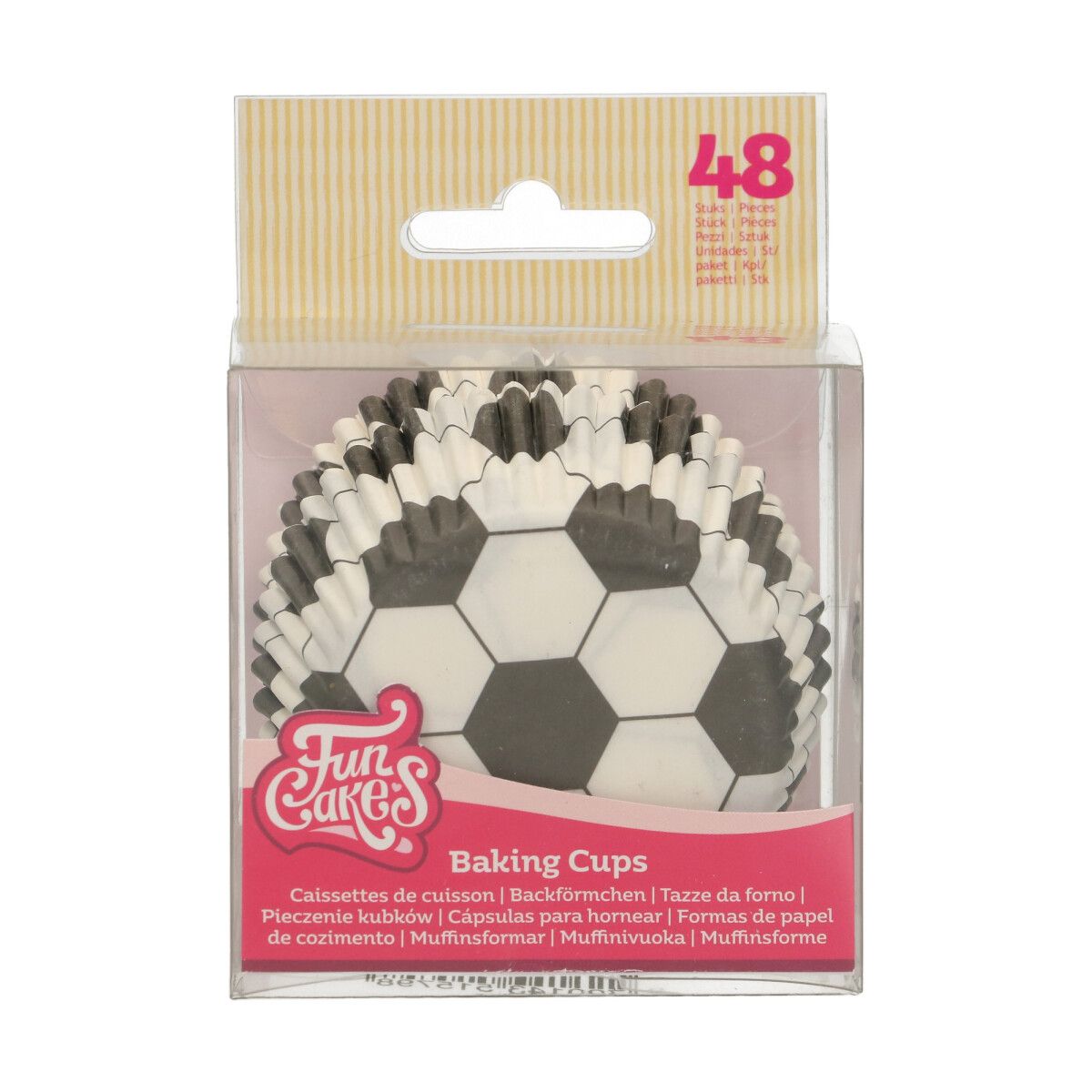 F84200_0_c70e9e23d4215cdbfdd2ce80ed67beef FunCakes Papierbackform Fußball PK/48