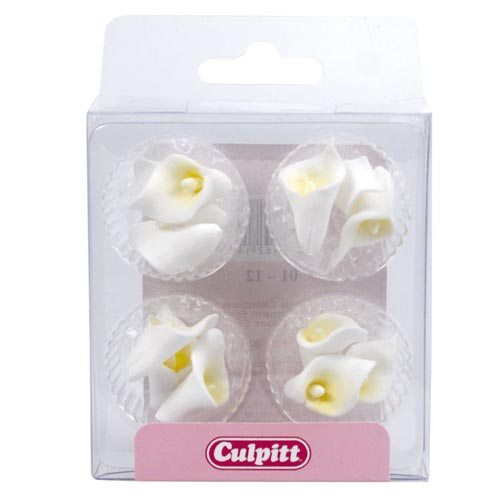 Culpitt Zucker Dekoration Mini Calla-Lilie 12 Stück
