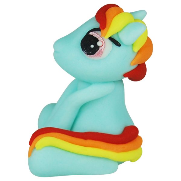 3D Zucker Figur Pony blau 1 Stück
