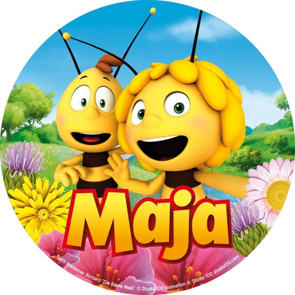 Tortenaufleger Biene Maja "Maja und Willi" 16cm