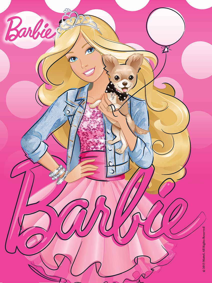 Party Tortenaufleger Barbie-Prinzessin Rechteckig 28 cm x 20 cm Geburtstag