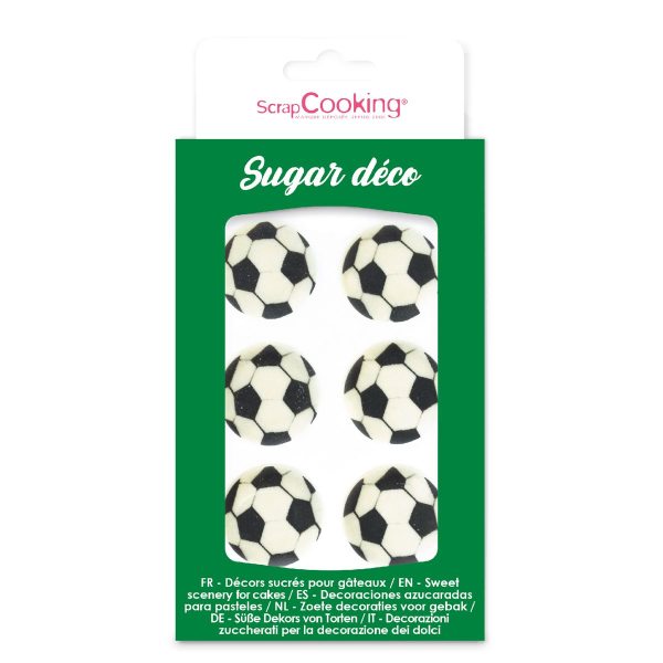 Scrapcooking Zucker Dekoration Fußball Set 6 Stück