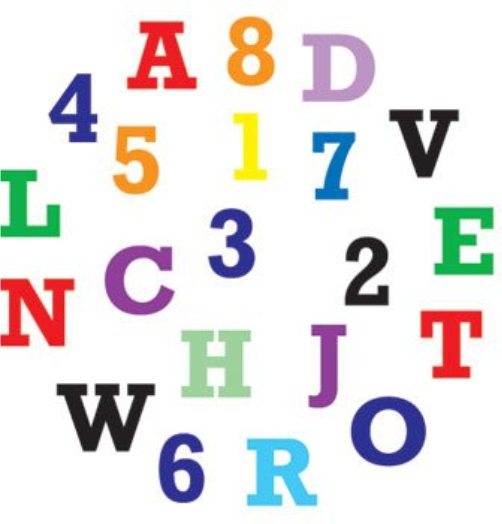 FMM Alphabet & Numbers tappits Upper Case