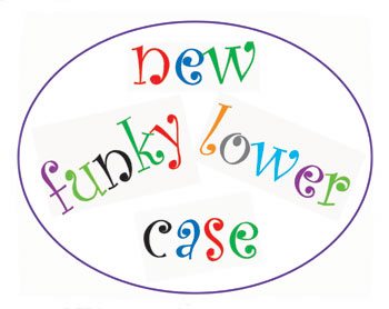 Funky Alphabet Tappits Lower Case