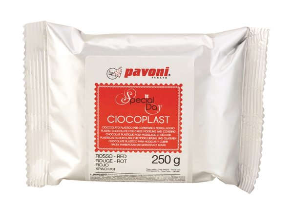 Modellier Schokolade 250 gramm rot