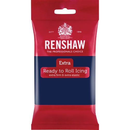 Renshaw Rolled Fondant Extra 250g - Navy Blue -
