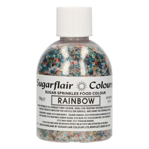 Sugarflair Sugar Sprinkles Rainbow 100g