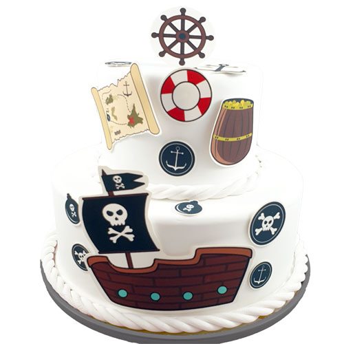 Tortenaufleger Kuchen Tattoo Pirat