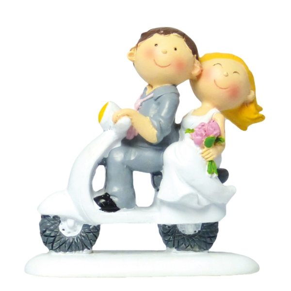 Brautpaar auf Roller